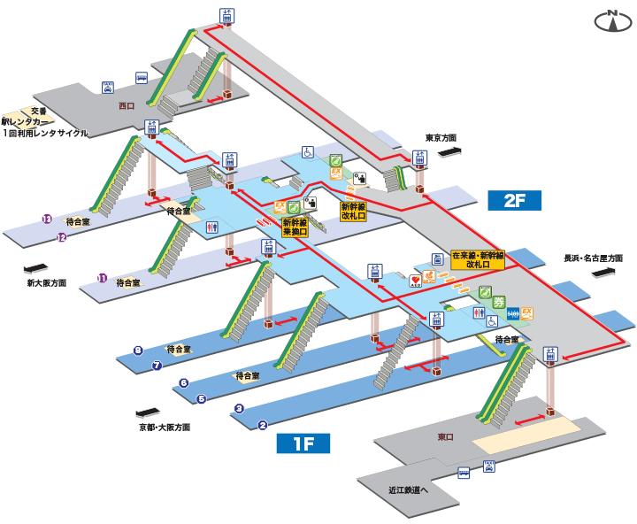 JR米原駅構内図